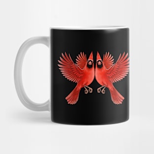 Red Cardinal birds Mug